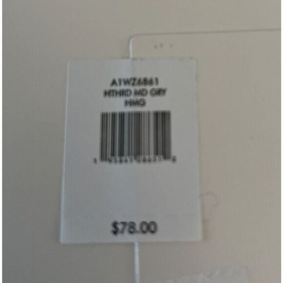 Calvin Klein A1WZ6861 2 Pc. Hat Scarf Set Heathered Gray Logo Design NEW - Picture 7 of 7